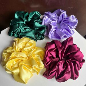 XL Satin Scrunchies - Set of 3