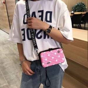 Polka Dots Suitcase Sling Bag