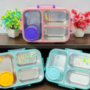 3 grid Stainless steel lunch box