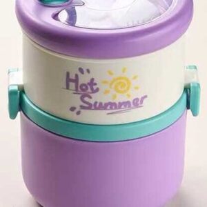Double layer stainless steel lunch box