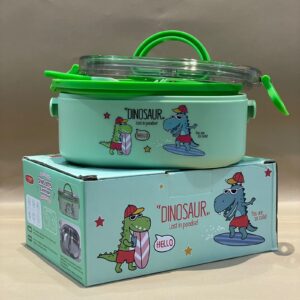 Stainless steel lunch box with spoon