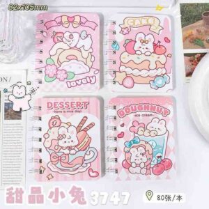 Kawaii mini spiral diary