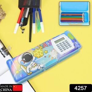 Double sided Pencil box with Calculator