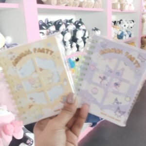 Animal Party theme mini spiral diary
