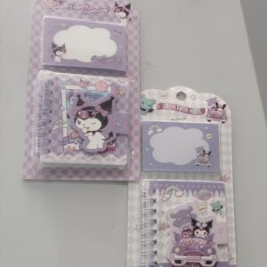 Kuromi Mini spiral diary with Notepad